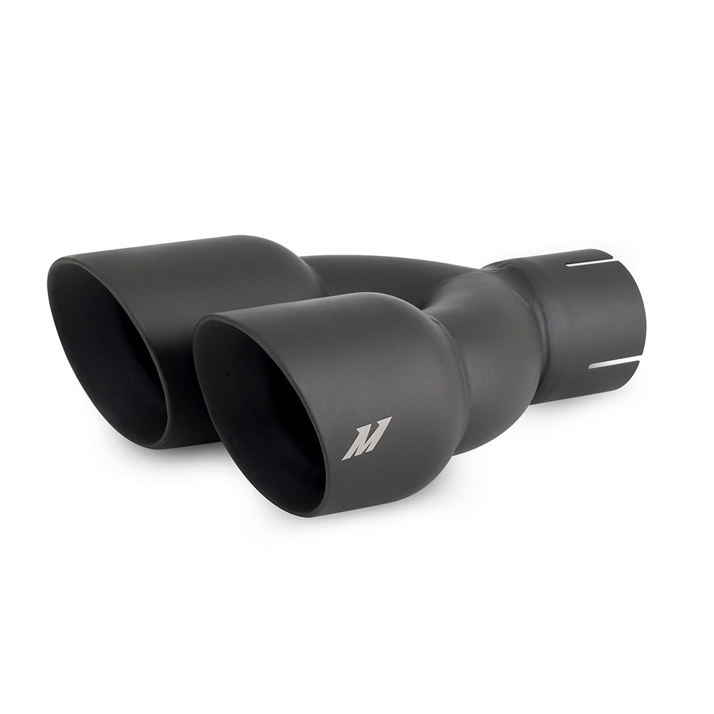 Mishimoto MMEXH-TIP-FSTBK Mishimoto Dual Offset Exhaust Tips 2.5" Inlet 3" Outlet  MMEXH-TIP-FSTBK