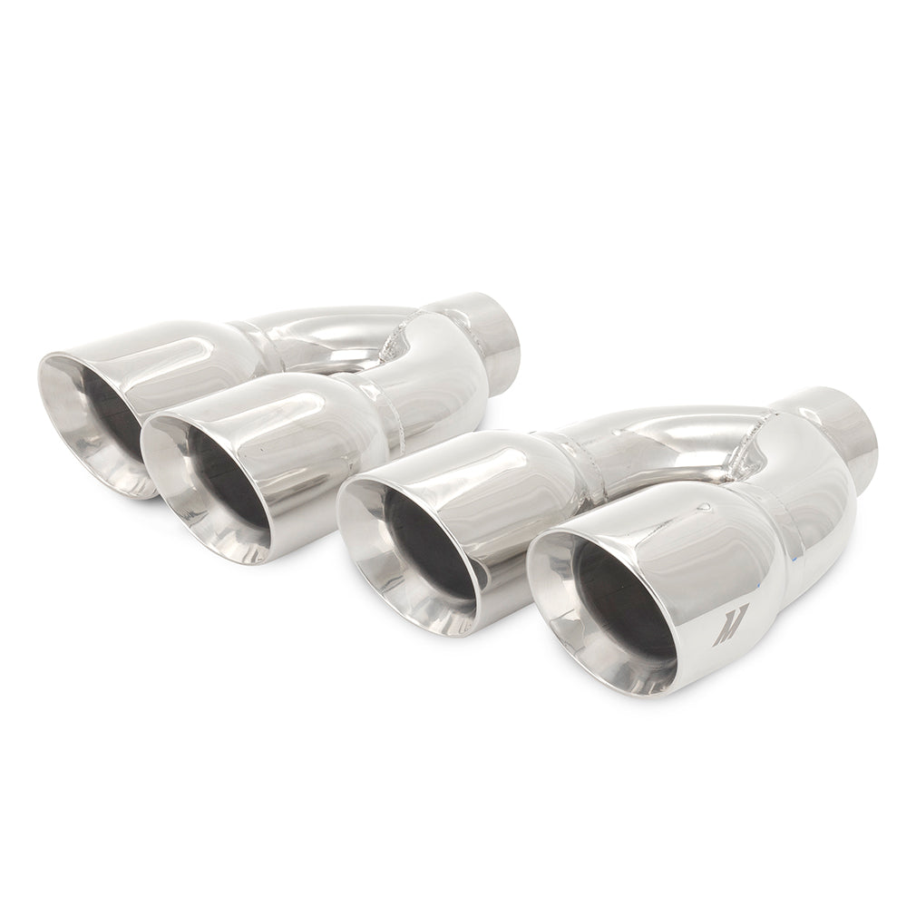 Mishimoto MMEXH-TIP-QY25P Mishimoto Dual-Y Exhaust Tips 2.5" Inlet 3.5" Outlet  MMEXH-TIP-QY25P