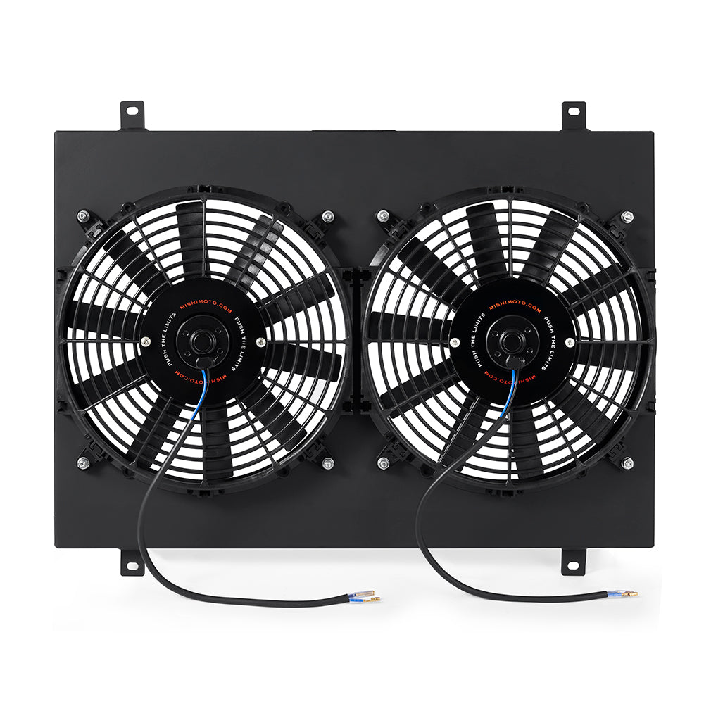Mishimoto MMFS-MUS-79BK Performance Aluminum Radiator Fan Shroud Kit fits Ford Mustang 1979-1993 Black  MMFS-MUS-79BK