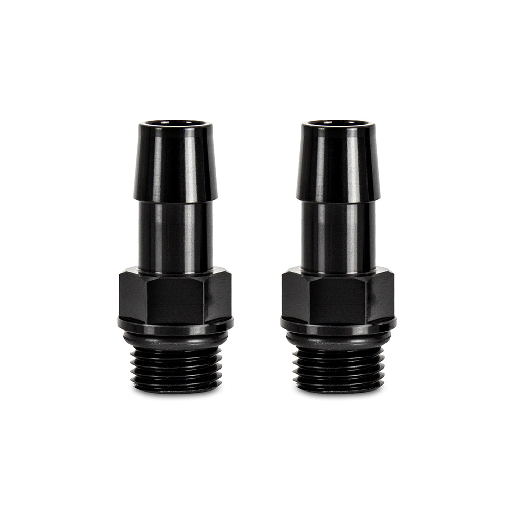 Mishimoto MMFT-M16-12BK Mishimoto M16x1.5 to 1/2" Hose Barb Aluminum Fittings Pack of 2  MMFT-M16-12BK