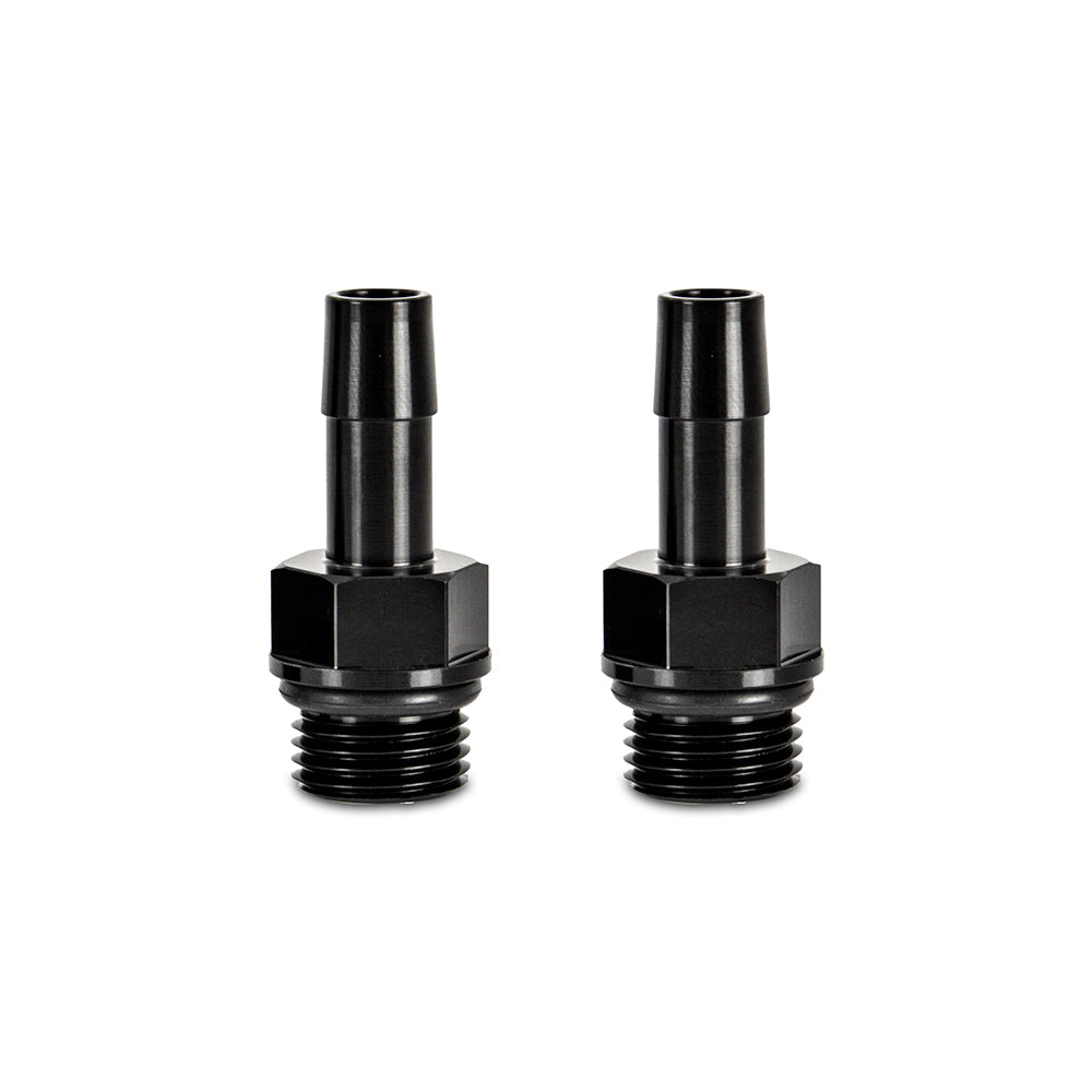 Mishimoto MMFT-M16-38BK Mishimoto M16x1.5 to 3/8" Hose Barb Aluminum Fittings Pack of 2  MMFT-M16-38BK