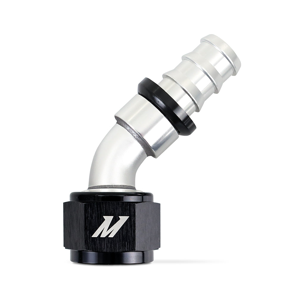 Mishimoto MMFT-PL-1245 Mishimoto Push-Lock Fitting -12AN 45-Degree  MMFT-PL-1245