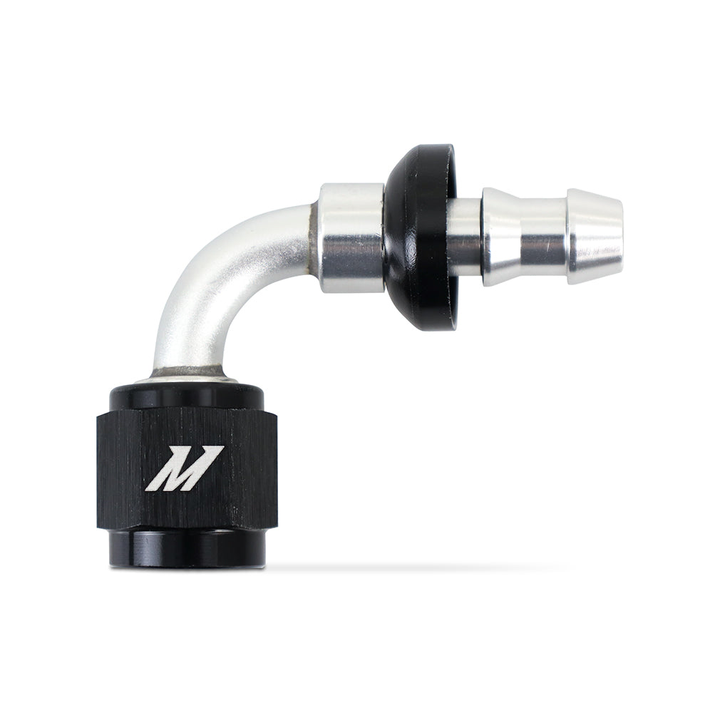 Mishimoto MMFT-PL-490 Mishimoto Push-Lock Fitting -4AN 90-Degree  MMFT-PL-490