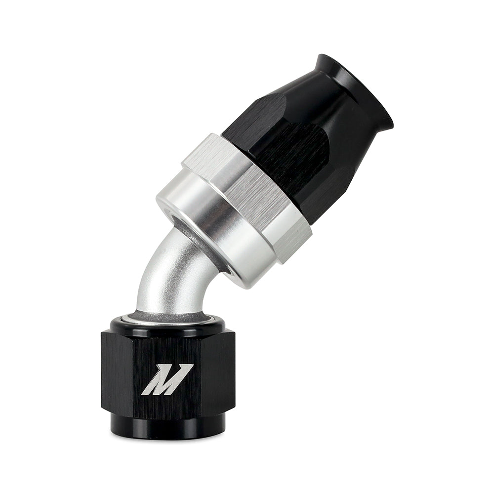 Mishimoto MMFT-SW-08P-45 Mishimoto -8AN Braided Line Fitting PTFE 45 Degree  MMFT-SW-08P-45