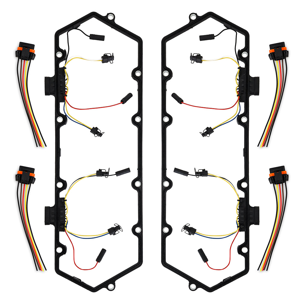 Mishimoto MMGH-F2D-94 Glow Plug Harness - Valve Cover Gasket Set fits Ford Powerstroke 7.3L 1994-1997  MMGH-F2D-94