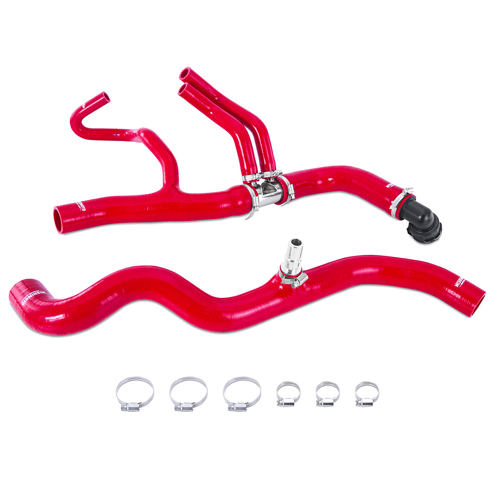 DISCONTINUED - Mishimoto MMHOSE-F35T-17RD Silicone Coolant Hose Kit Fits 2017 Ford Raptor 3.5L EcoBoost Red  MMHOSE-F35T-17RD