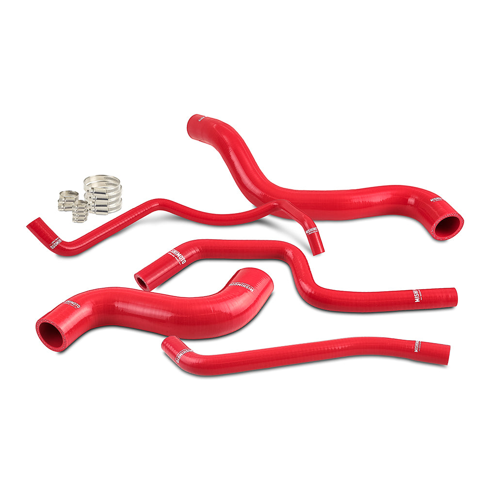 Mishimoto MMHOSE-GRC-23RD Silicone Radiator Hose Kit fits Toyota GR Corolla 2023+ Red  MMHOSE-GRC-23RD