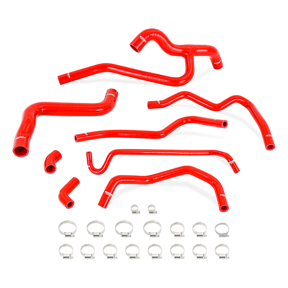 Mishimoto MMHOSE-MUS40-05RD Silicone Radiator & Heater Hose Kit fits Ford Mustang V6 4.0L 2005-2010 Red  MMHOSE-MUS40-05RD