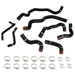 Mishimoto MMHOSE-Q50-16ANCBK Silicone Intercooler Coolant Hose Kit fits Infiniti Q50/Q60 3.0T 2016+ Black  MMHOSE-Q50-16ANCBK