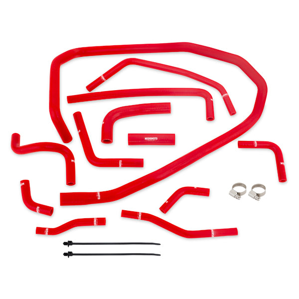Mishimoto MMHOSE-WRX-15ANCRD Subaru WRX Silicone Ancillary Hose Kit Red 2015-2021  MMHOSE-WRX-15ANCRD
