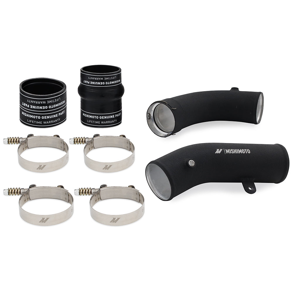 Mishimoto MMICP-DMAX-17CWBK Cold-Side Intercooler Pipe and Boot Kit fits 6.6L Duramax (L5P) '17-'19 Black  MMICP-DMAX-17CWBK