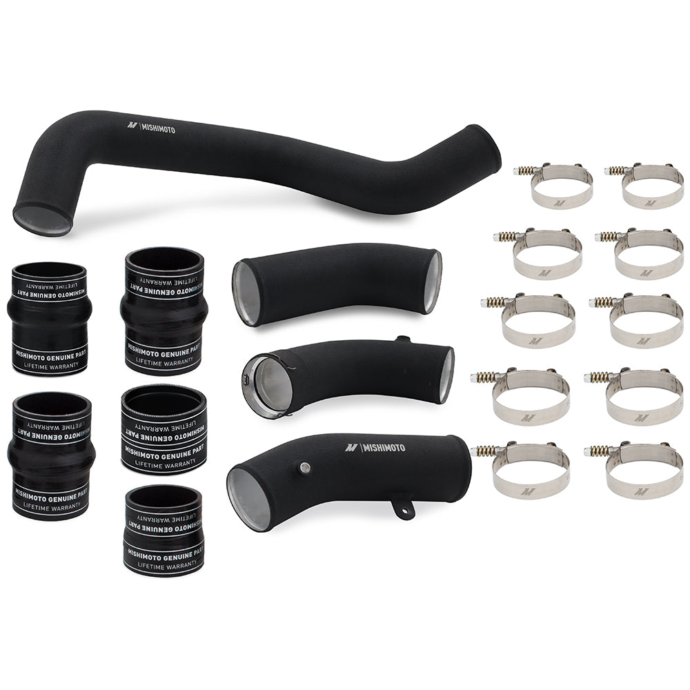 Mishimoto MMICP-DMAX-17KWBK Intercooler Pipe and Boot Kit fits Duramax (L5P) '17-'19 Black  MMICP-DMAX-17KWBK