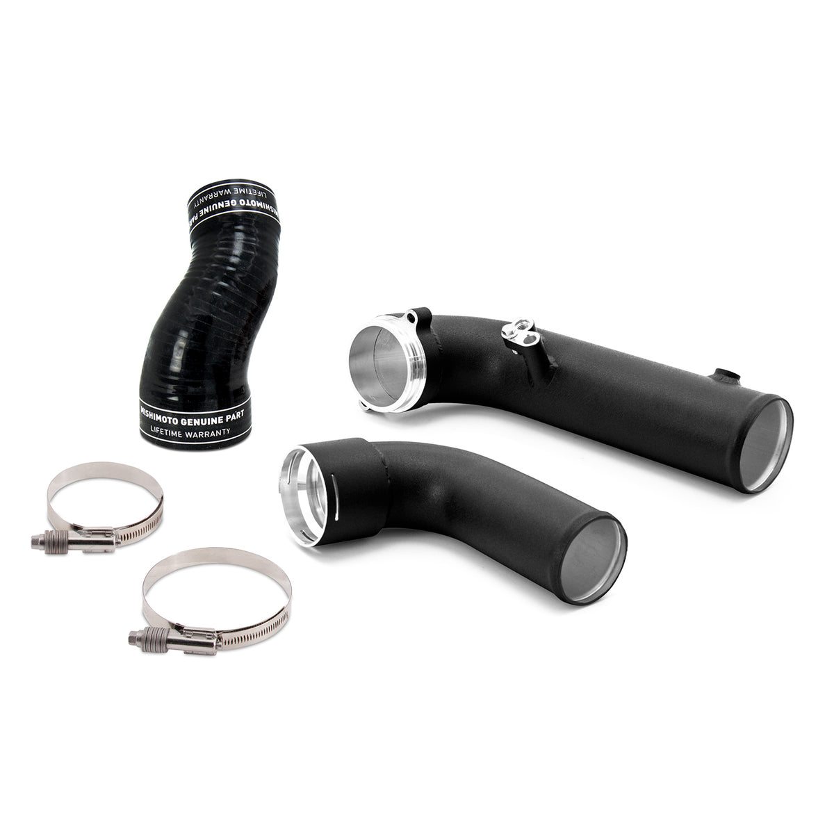 Mishimoto MMICP-SUP-20BK Performance Charge Pipe Fits Toyota GR Supra 3.0L 2020+ Micro-Wrinkle Black  MMICP-SUP-20BK