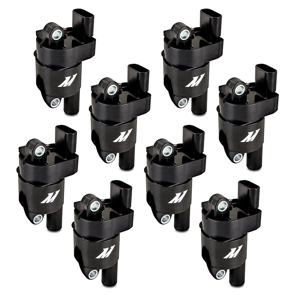 Mishimoto MMIG-LSRD-0708 Ignition Coil Fits GM LS2/LS3/LS4/LS7/LS9 (Round) Set of 8  MMIG-LSRD-0708