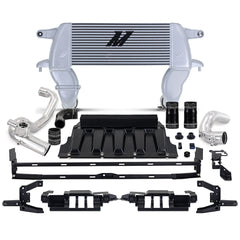 Mishimoto MMINT-BR23-21HKSLP High-mount Intercooler Kit 2021+ Ford Bronco 2.3L Silver Core Polished Pipes  MMINT-BR23-21HKSLP