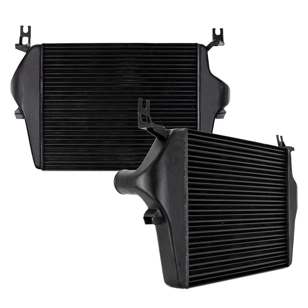 Mishimoto MMINT-F2D-03TBK Cast End Tank Replacement Intercooler Fits Ford 6.0L Powerstroke 2003-2007  MMINT-F2D-03TBK
