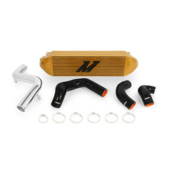 Mishimoto MMINT-FOST-13KPGD Ford Focus ST Intercooler Kit 2013-2018 Gold Cooler Polished Pipes  MMINT-FOST-13KPGD