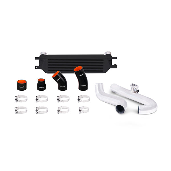 Mishimoto MMINT-MUS4-15KPBK Ford Mustang EcoBoost Intercooler Kit 2015-2023 Blackw/ Polished Pipes  MMINT-MUS4-15KPBK