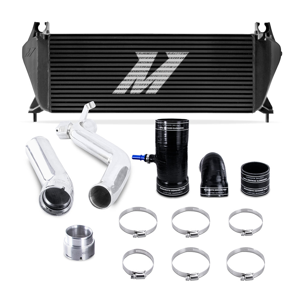 Mishimoto MMINT-RGR-19KBKP Intercooler Kit fits Ford Ranger 2.3L 2019+ Black Intercooler Polished Pipes  MMINT-RGR-19KBKP