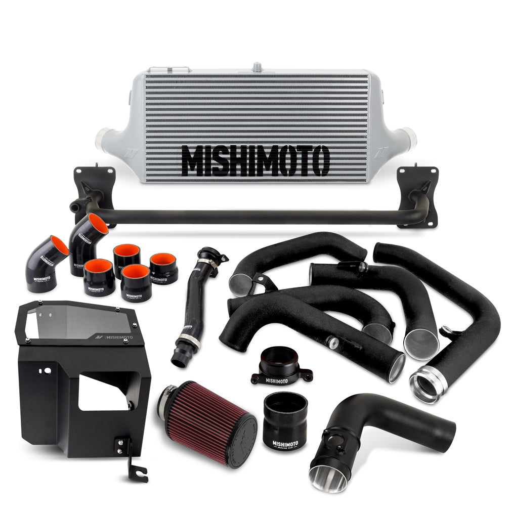 Mishimoto MMINT-WRX-22AISLBK Performance Front-Mount Intercooler Kit w/ Intake Fits Subaru WRX 2022+  MMINT-WRX-22AISLBK