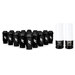 Mishimoto MMLG-1220-23LBK Mishimoto Aluminum Locking Lug Nuts 1/2 X 20 23pc Set Black  MMLG-1220-23LBK