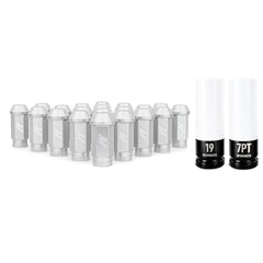 Mishimoto MMLG-125-20LSL Mishimoto Aluminum Locking Lug Nuts M12x1.25 20pc Set Red  MMLG-125-20LSL