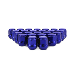DISCONTINUED - Mishimoto MMLG-AC1215-24BL Mishimoto Steel Lug Nuts M12x1.5 Acorn Seat 24pc Set Blue  MMLG-AC1215-24BL