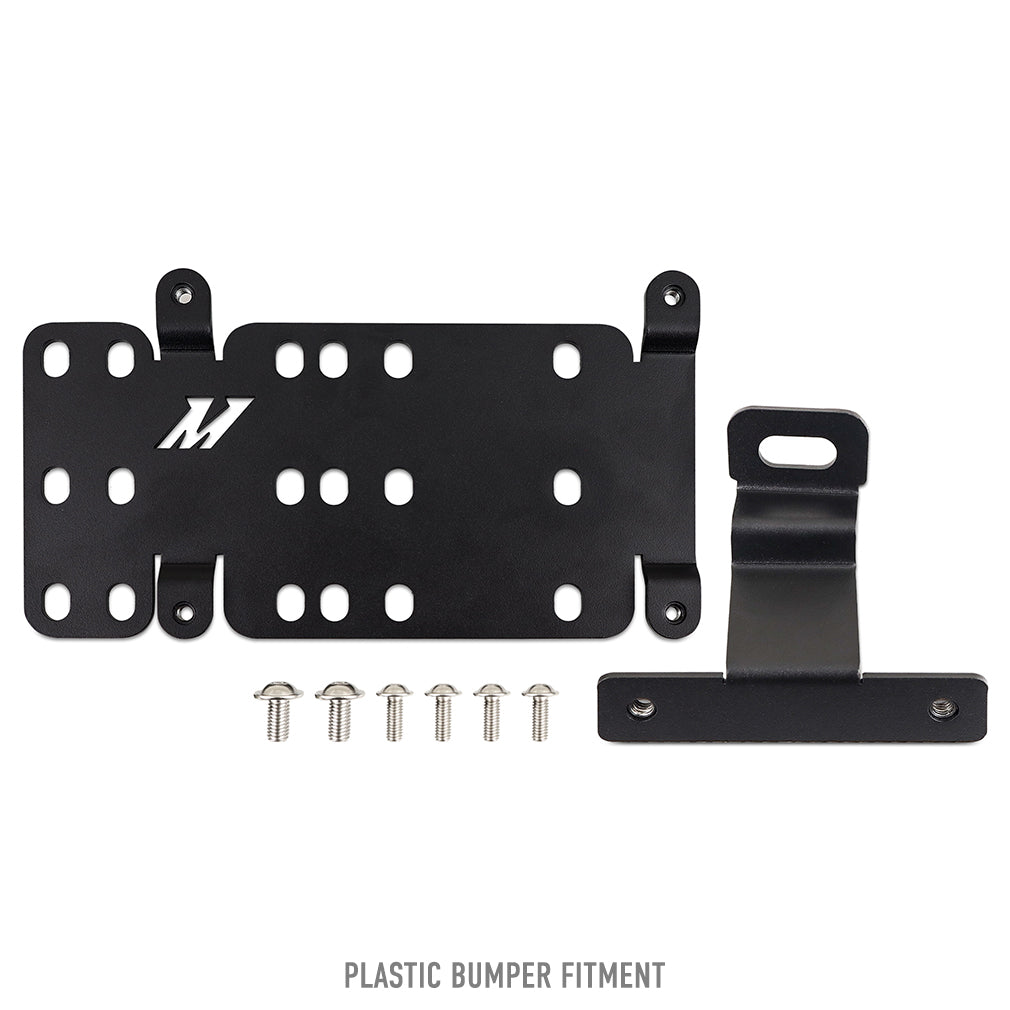 Mishimoto MMLP-BR-21S License Plate Relocation Kit Fits Ford Bronco 2021+ Plastic Bumper  MMLP-BR-21S
