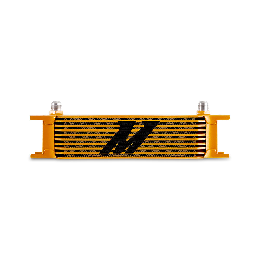 Mishimoto MMOC-10-8GD Universal 10-Row Oil Cooler -8AN Gold  MMOC-10-8GD