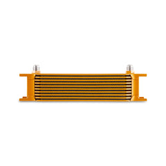 Mishimoto MMOC-10-8GD Universal 10-Row Oil Cooler -8AN Gold  MMOC-10-8GD
