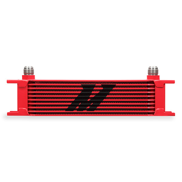 Mishimoto MMOC-10RD Universal 10-Row Oil Cooler Red  MMOC-10RD