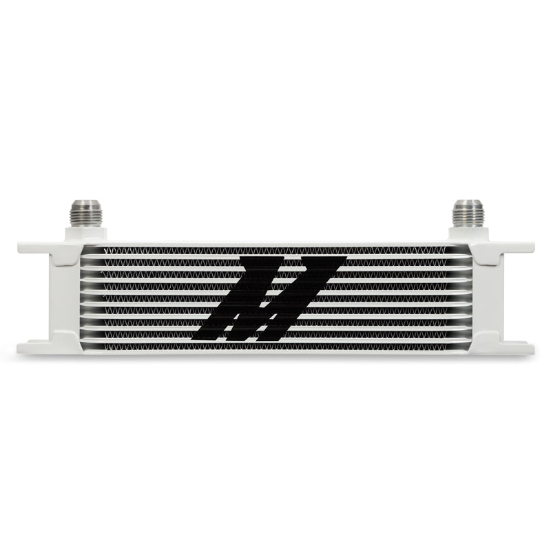 Mishimoto MMOC-10WT Universal 10-Row Oil Cooler White  MMOC-10WT