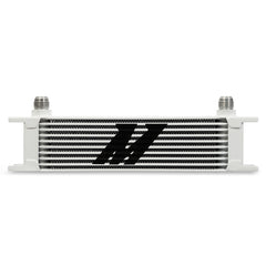 Mishimoto MMOC-10WT Universal 10-Row Oil Cooler White  MMOC-10WT