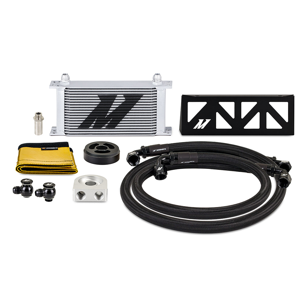 Mishimoto MMOC-BRZ-22NTSL Oil Cooler Fits Subaru BRZ/Toyota GR86 2022+ Non-Thermostatic Silver Cooler  MMOC-BRZ-22NTSL