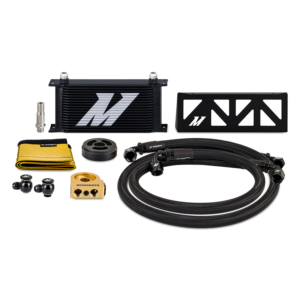 Mishimoto MMOC-BRZ-22TBK Oil Cooler Fits Subaru BRZ/Toyota GR86 2022+ Thermostatic Black Cooler  MMOC-BRZ-22TBK