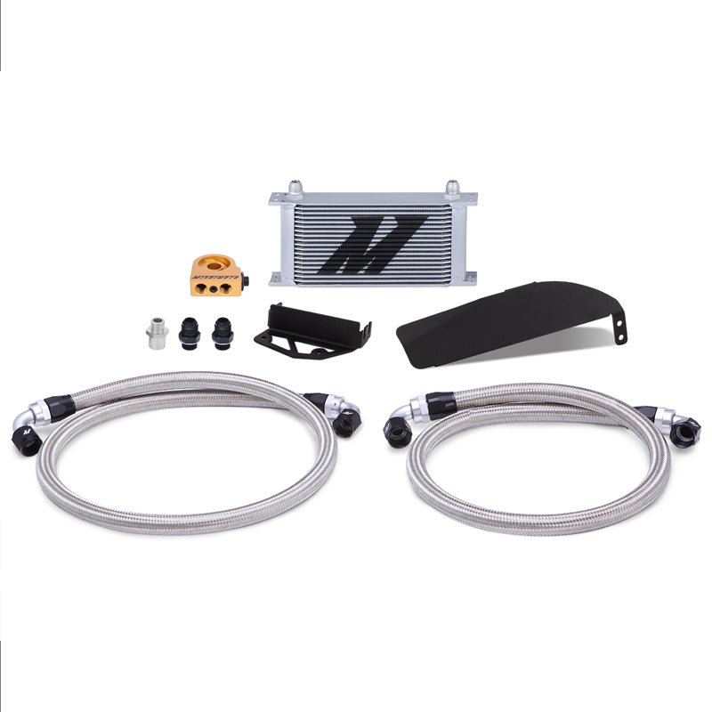 Mishimoto MMOC-CTR-17TSL Honda Civic Type R Direct Fit Oil Cooler Kit 2017-2021 Silver  MMOC-CTR-17TSL