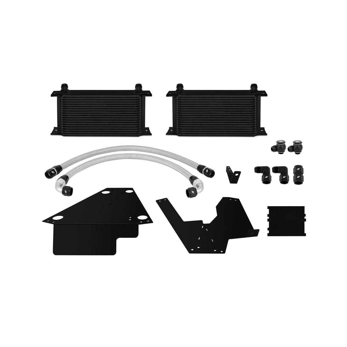 Mishimoto MMOC-EVO-08BK Mitsubishi Lancer Evolution X Black Oil Cooler Kit 2008-2015  MMOC-EVO-08BK