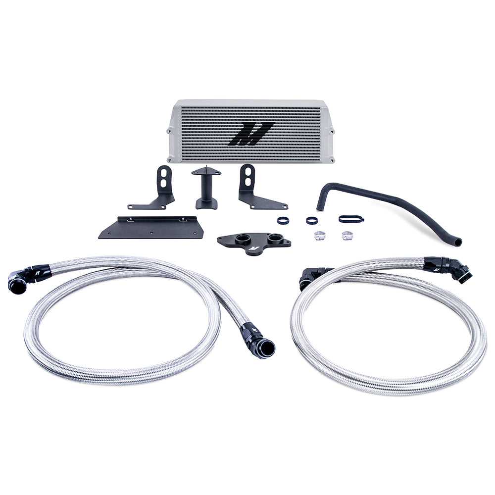 Mishimoto MMOC-F2D-11KSL Performance Oil Cooler fits Ford 6.7L Powerstroke 2011-2019 Silver  MMOC-F2D-11KSL