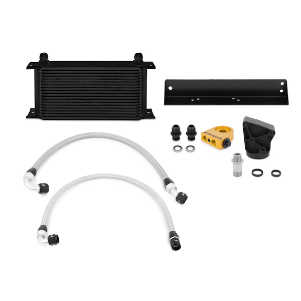 Mishimoto MMOC-GEN6-10TBK Hyundai Genesis Coupe 3.8L Thermostatic Oil Cooler Kit Black  MMOC-GEN6-10TBK