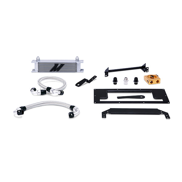 Mishimoto MMOC-MIA-99T Mazda Miata Thermostatic Oil Cooler Kit 1999-2005 Silver  MMOC-MIA-99T