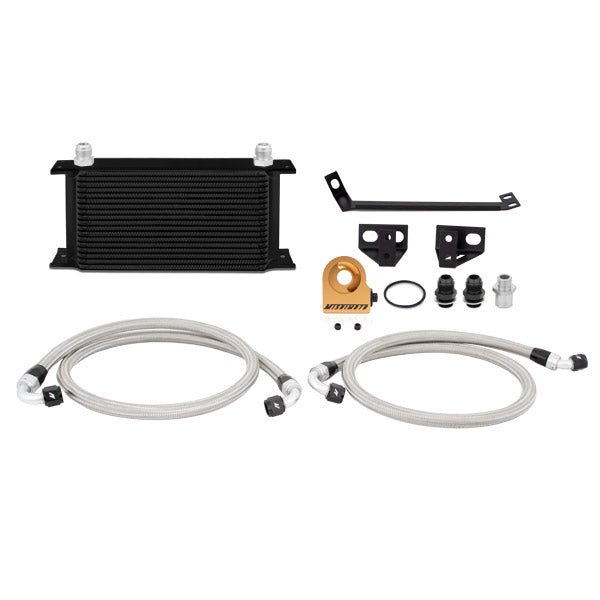 Mishimoto MMOC-MUS4-15TBK Ford Mustang EcoBoost Thermostatic Oil Cooler Kit 2015-2017 Black  MMOC-MUS4-15TBK