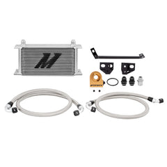Mishimoto MMOC-MUS4-15T Ford Mustang EcoBoost Thermostatic Oil Cooler Kit 2015-2017 Silver  MMOC-MUS4-15T