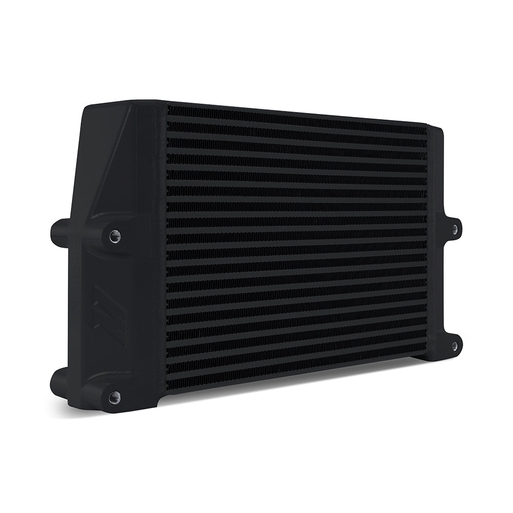 Mishimoto MMOC-SSO-10BK Heavy-Duty Bar and Plate Oil Cooler 10in Core Same-Side Outlets Black  MMOC-SSO-10BK