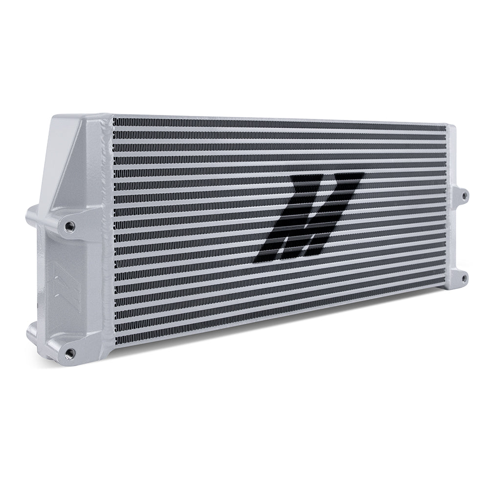 Mishimoto MMOC-SSO-17SL Heavy-Duty Bar and Plate Oil Cooler 17in Core Same-Side Outlets Silver  MMOC-SSO-17SL