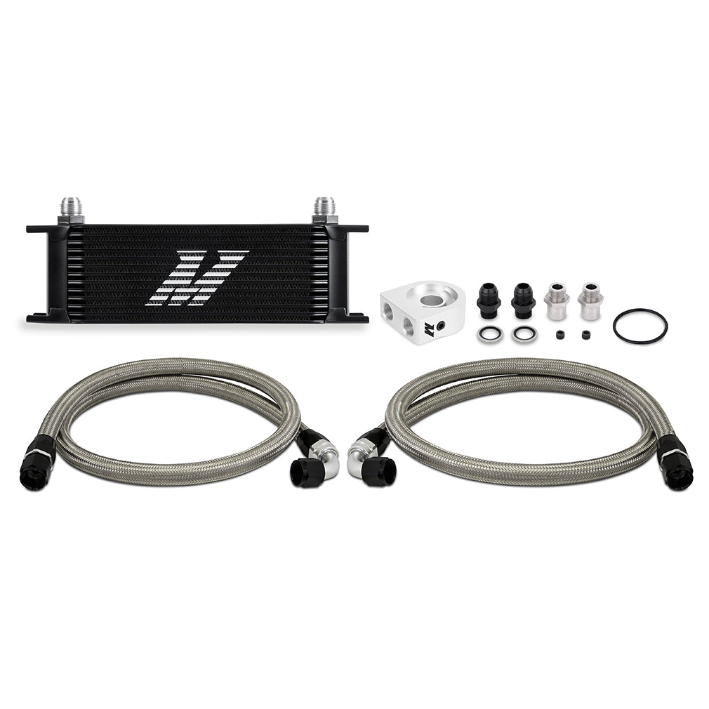 Mishimoto MMOC-U13BK Universal Oil Cooler Kit 13-Row Black  MMOC-U13BK