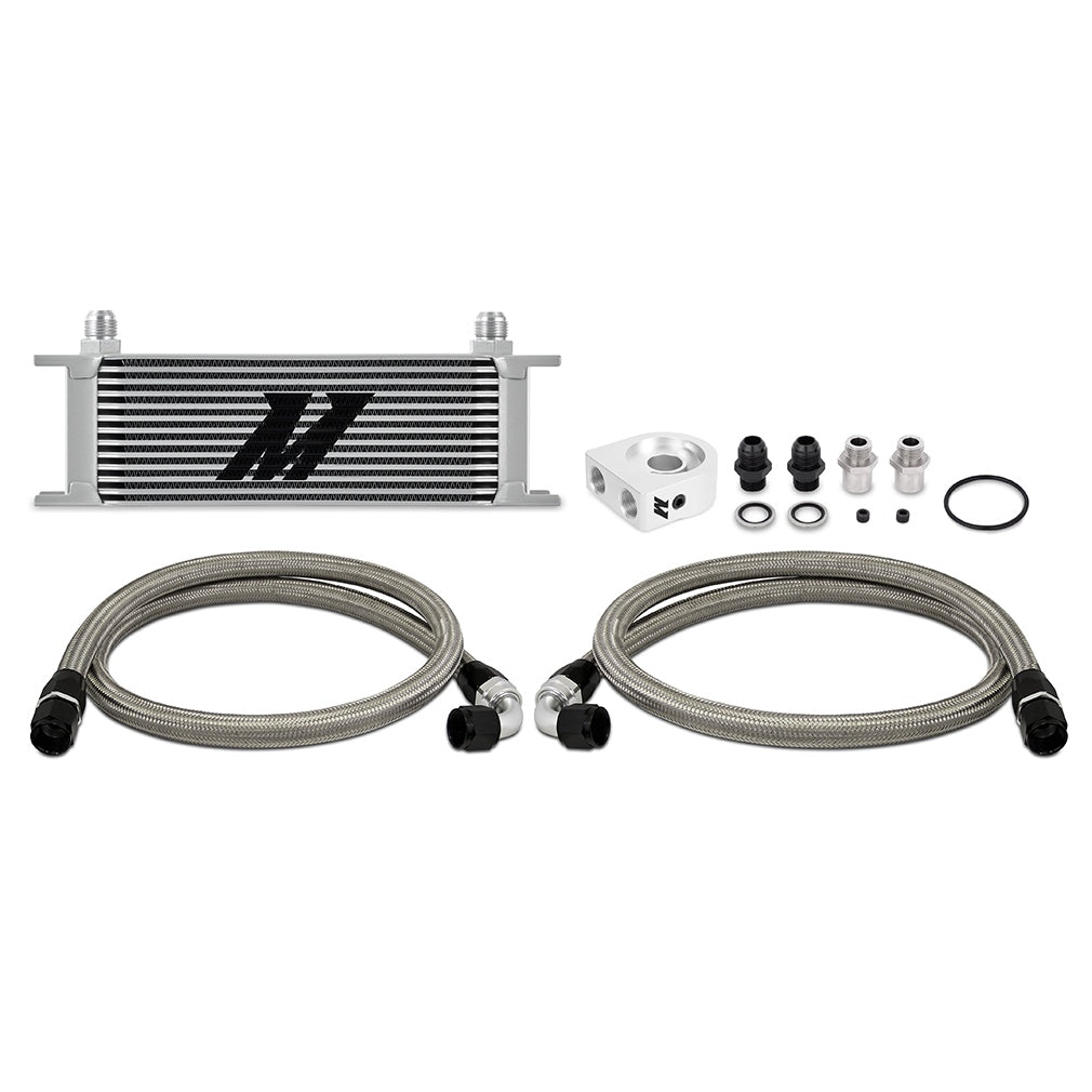 Mishimoto MMOC-U13SL Universal Oil Cooler Kit 13-Row Silver  MMOC-U13SL