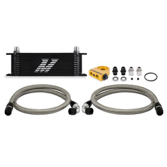 Mishimoto MMOC-U13TBK Universal Thermostatic Oil Cooler Kit 13-Row Black  MMOC-U13TBK