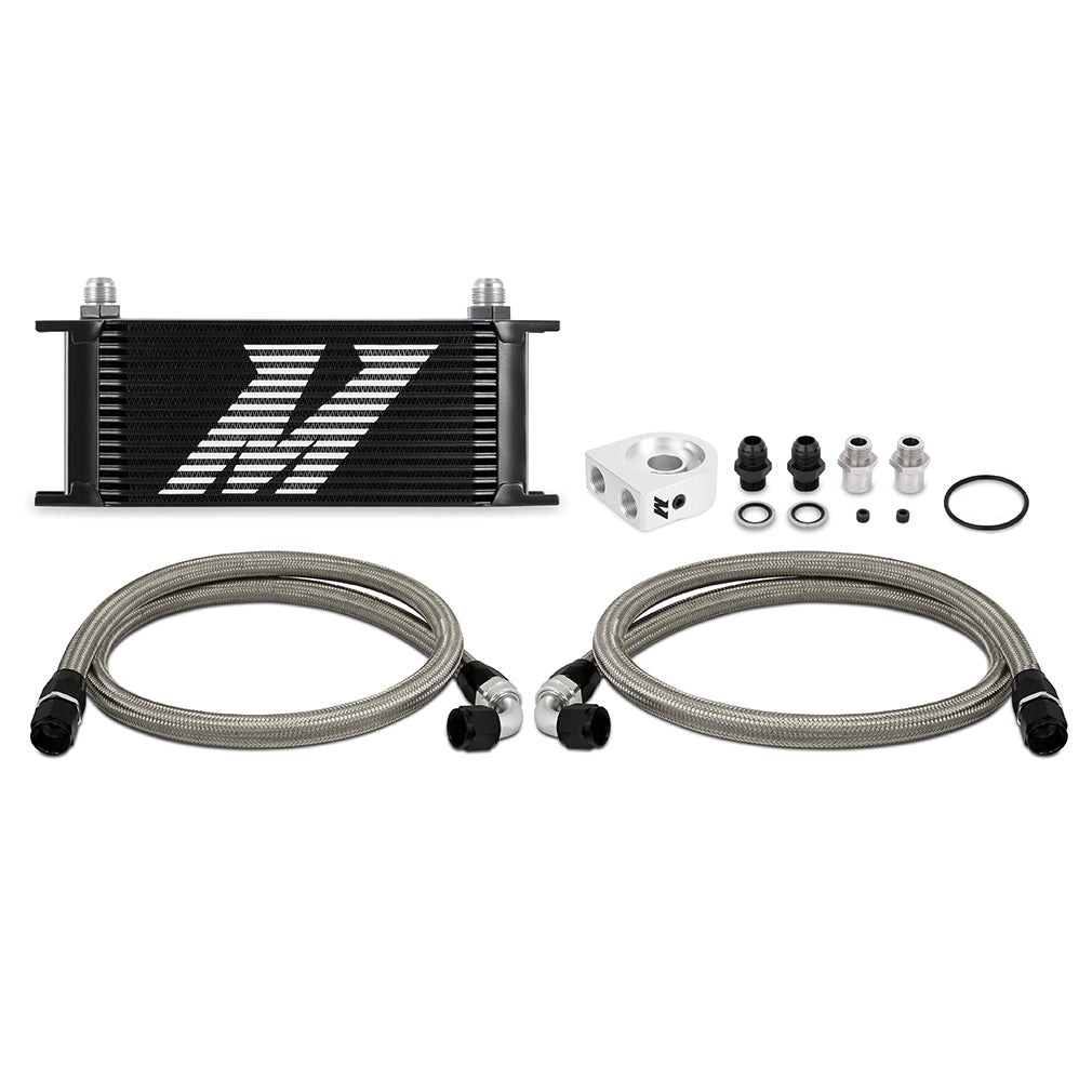 Mishimoto MMOC-U16BK Universal Oil Cooler Kit 16-Row Black  MMOC-U16BK