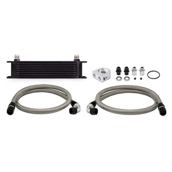 Mishimoto MMOC-UBK Universal 10 Row Oil Cooler Kit Black  MMOC-UBK