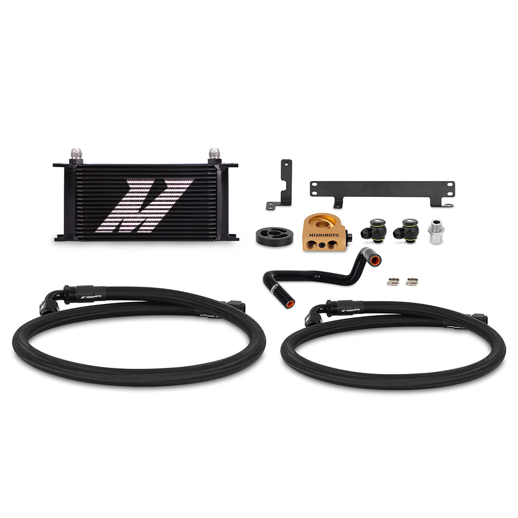 Mishimoto MMOC-WRX-22TBK Thermostatic Oil Cooler Kit Fits Subaru WRX 2022+ Black  MMOC-WRX-22TBK